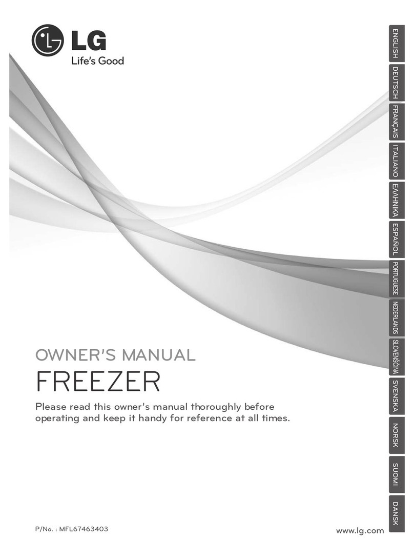 LG freezer User manual