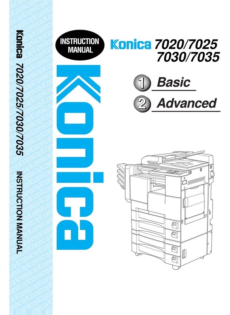 Konica Minolta 7020 User manual Konica Minolta 7020 User manual