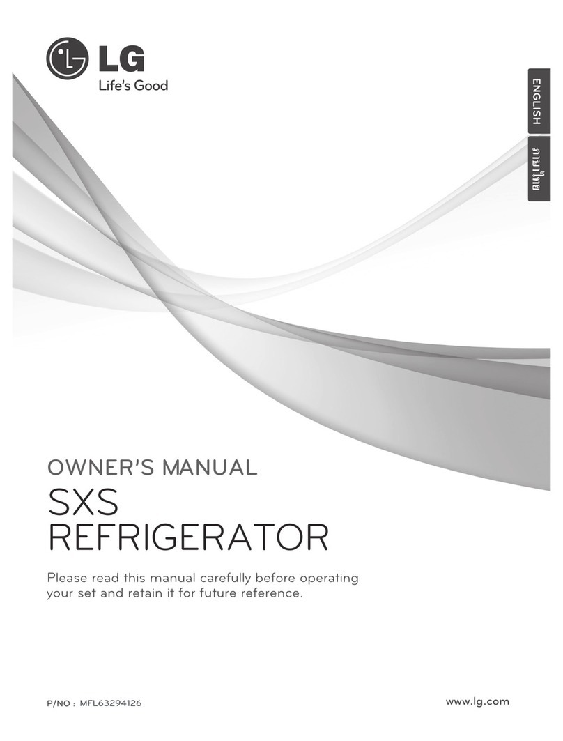 LG SXS Refrigerator User manual