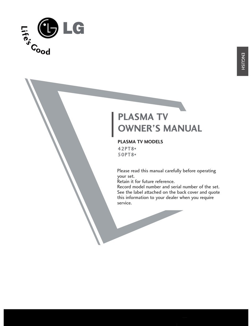 LG 42PT8 Series User manual LG 42PT8 Series User manual