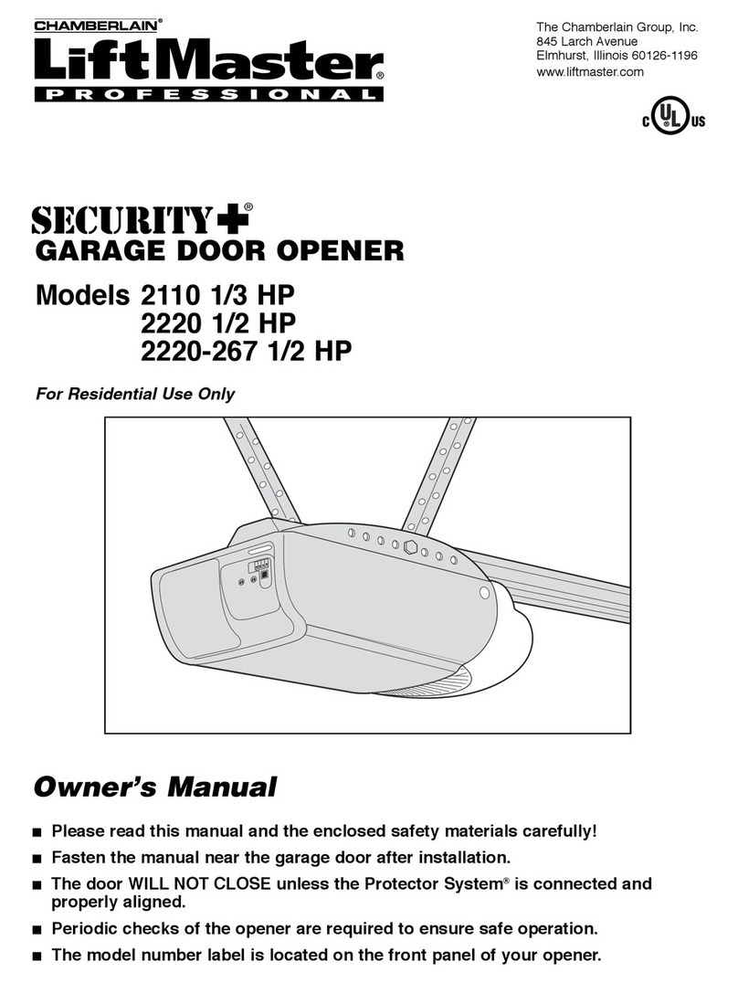 Chamberlain Security+ 2110 owner's manual