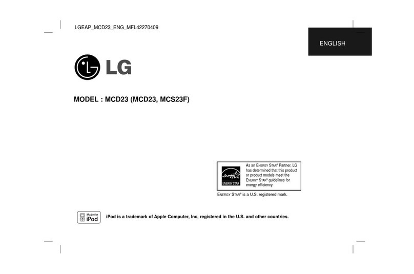 LG MCD23 Installation guide