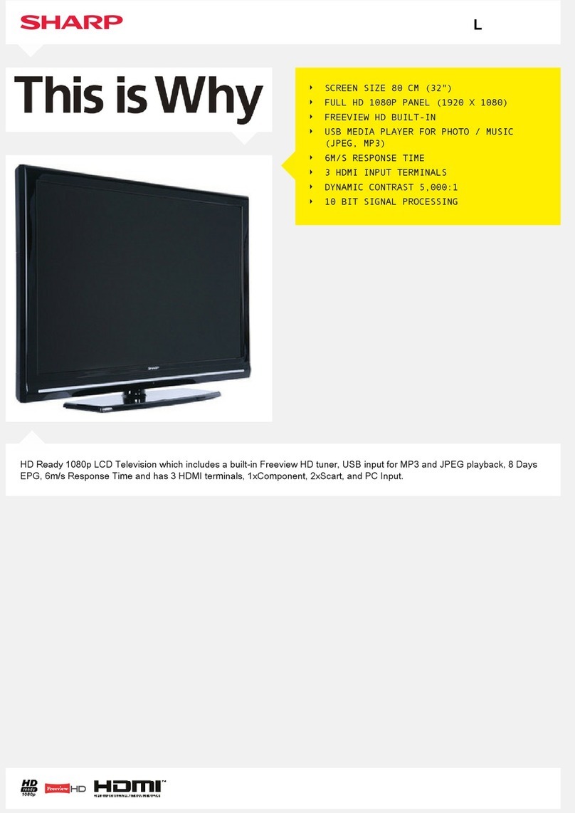 Sharp LC32CT2E Owner's manual