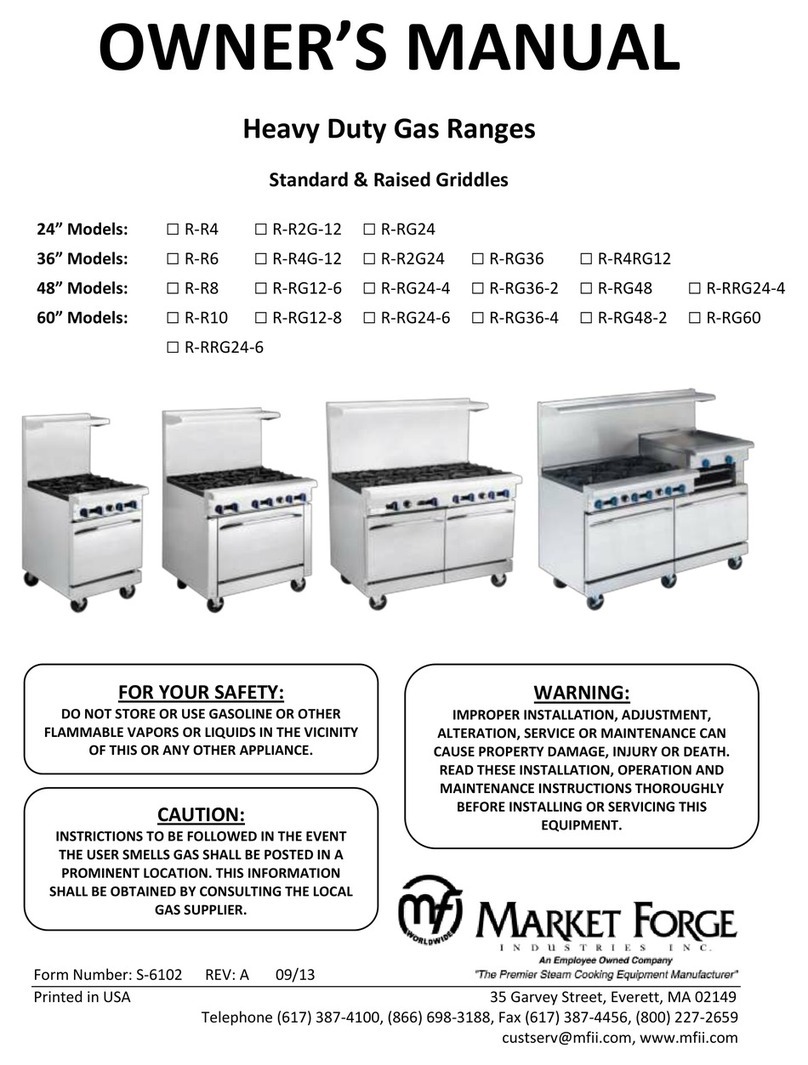 Market Forge Industries R-R4 User manual