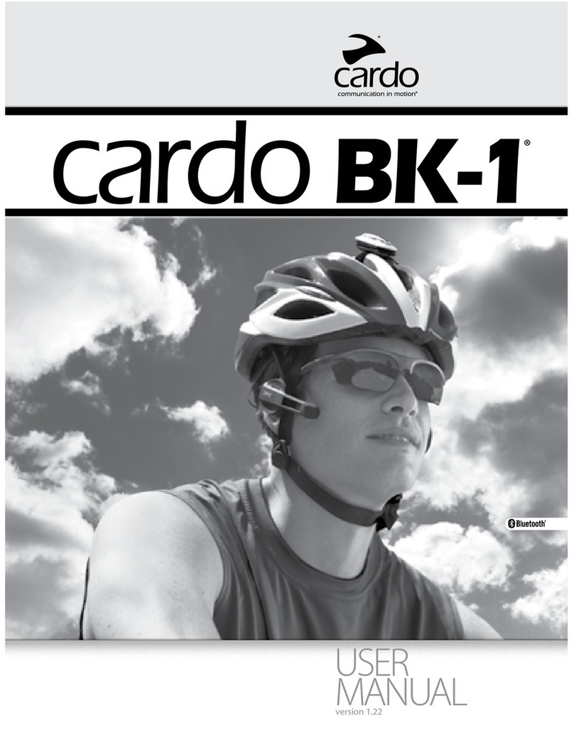 Cardo Systems cardo BK-1 user manual