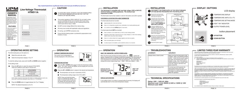 UPM HTM511A owner's manual