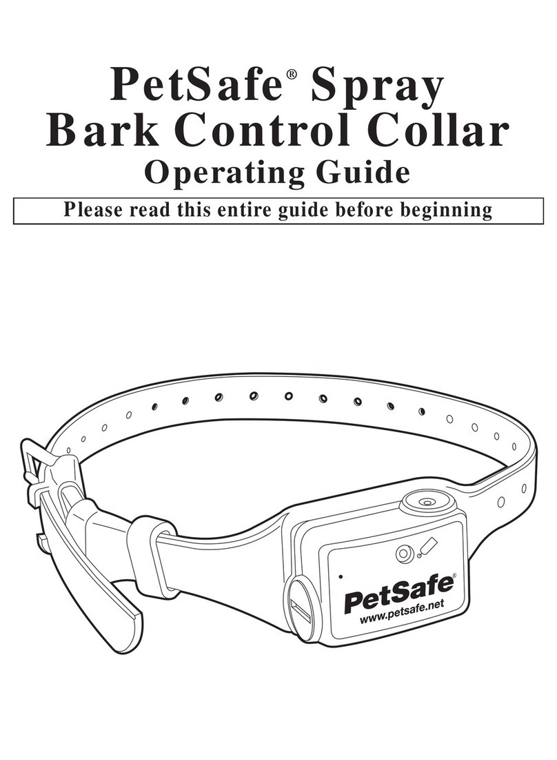 Petsafe Spray Bark Control Collar operating guide