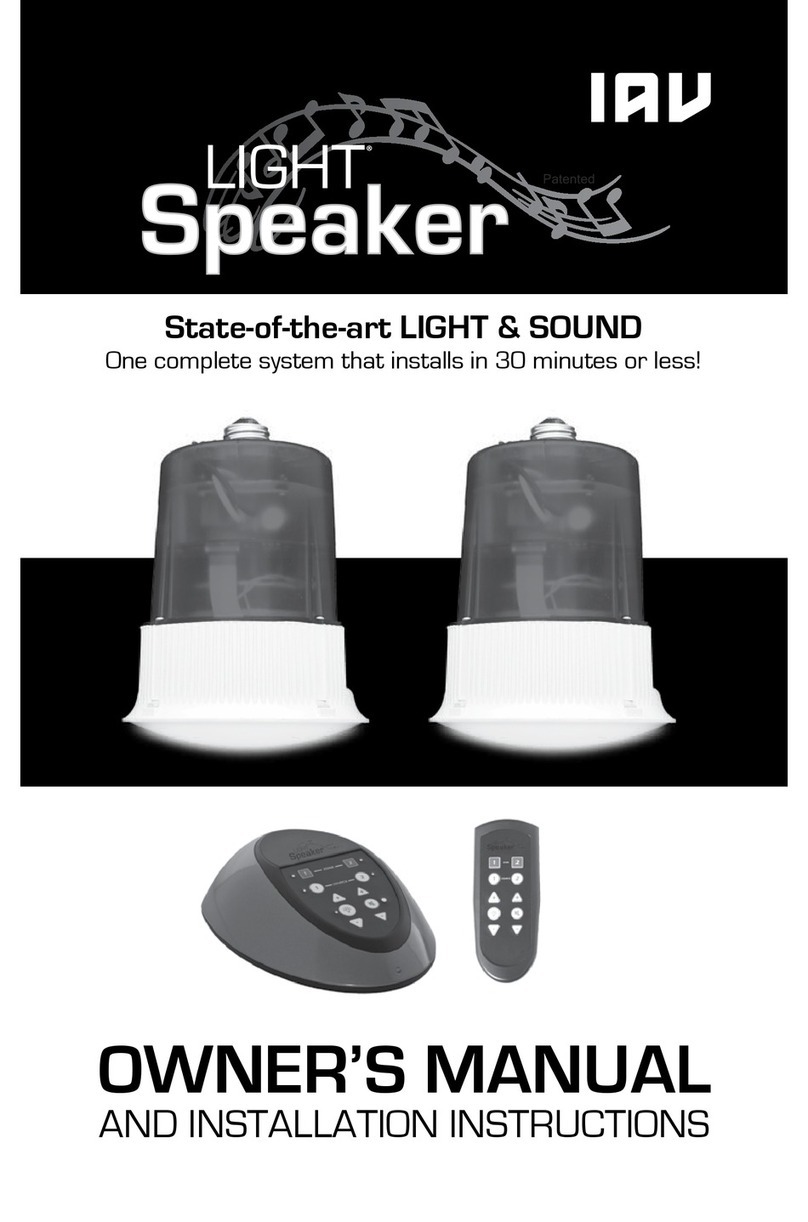 IAV Light Speaker owner's manual