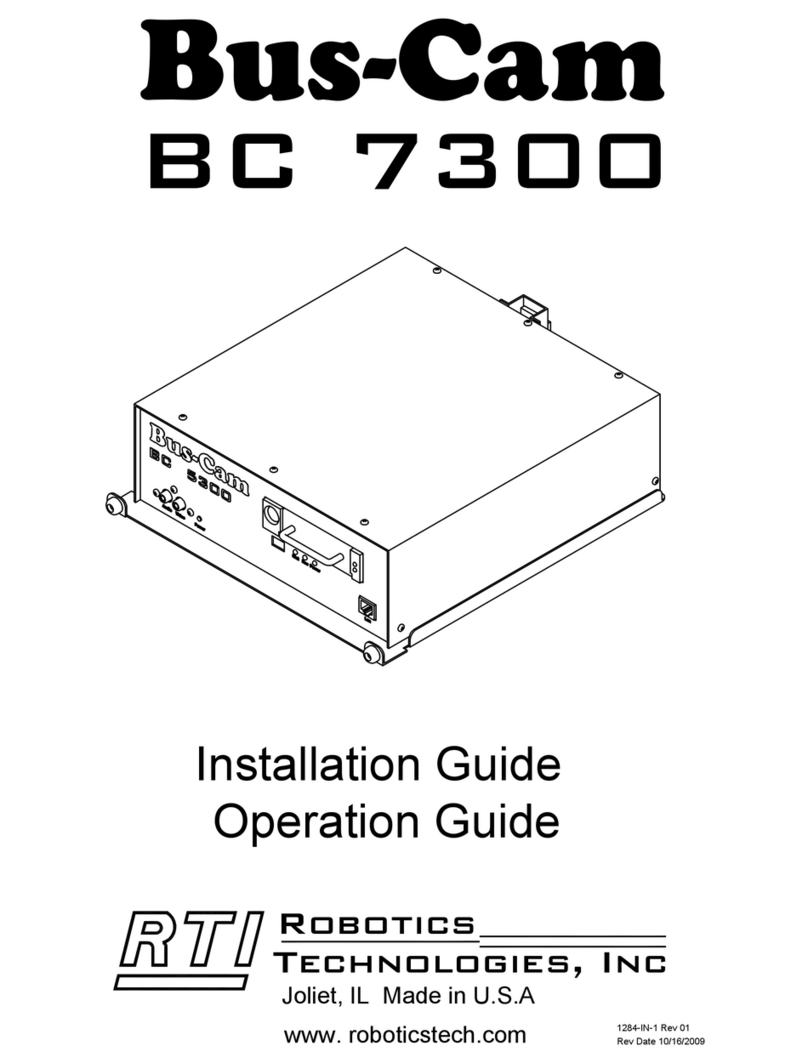 Robotics Technologies Bus-Cam BC 7300 Installation guide  operation guide