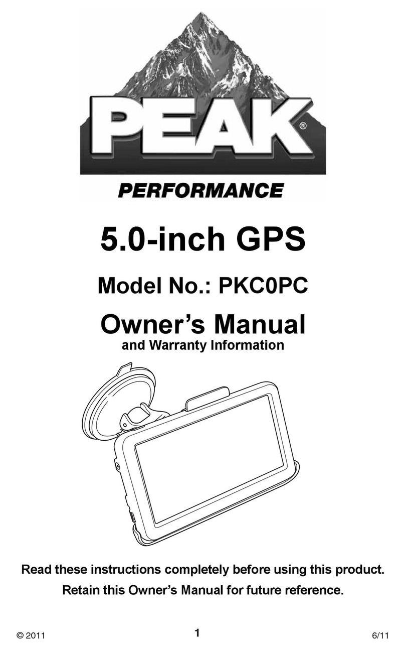 Peak Performance PKC0PC User manual