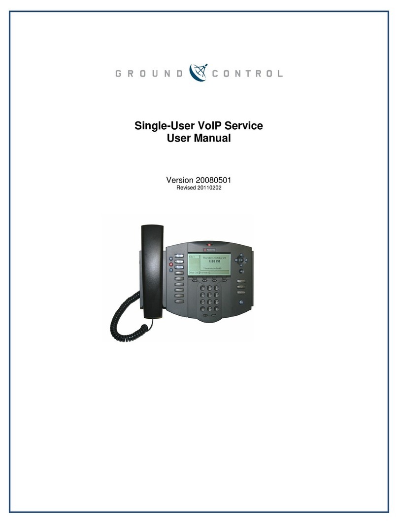 Ground Control Single-User VoIP Service user manual