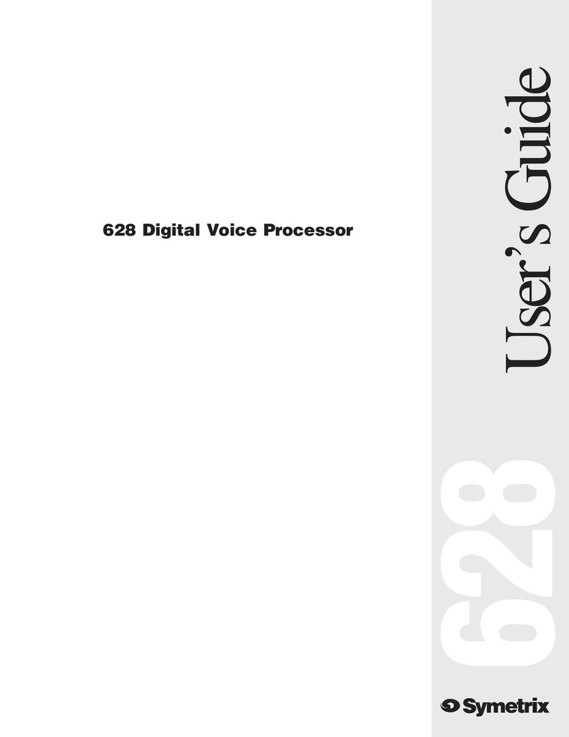 Symetrix 628 Digital Voice Processor user guide