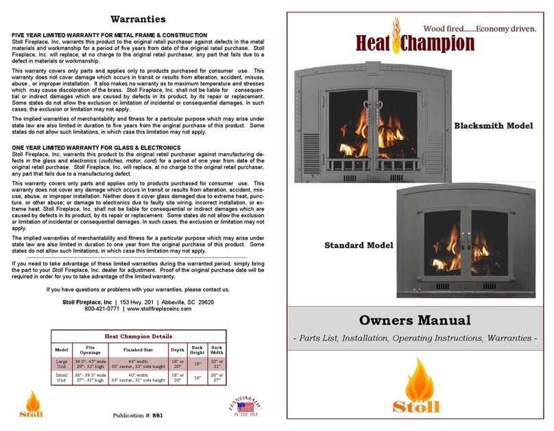 Stoll Blacksmith owner's manual
