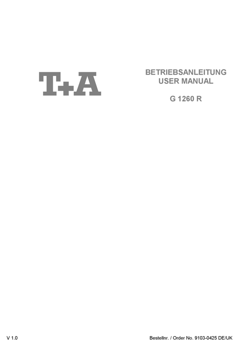 T+A Elektroakustik G 1260 R user manual
