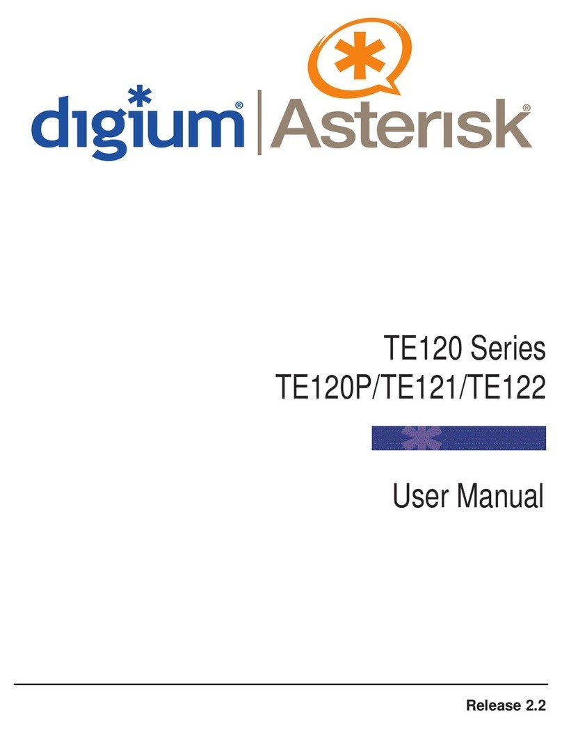 Digium TE 120 Series user manual