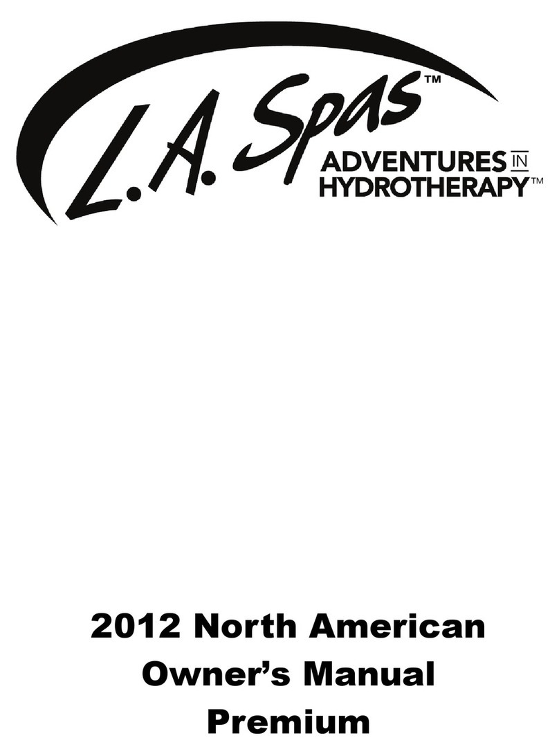 L.A. Spas 2012 North American User manual