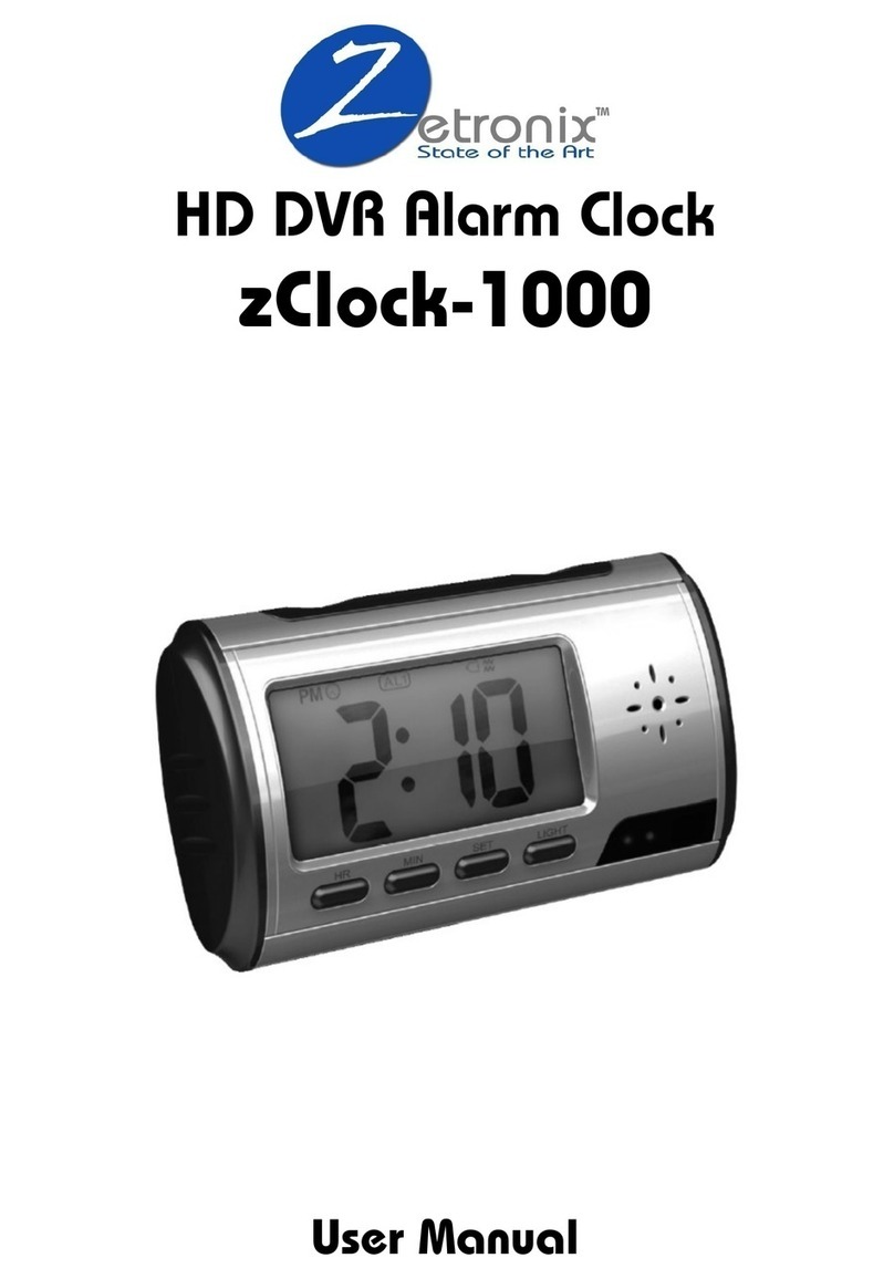 Zetronix zClock-1000 user manual