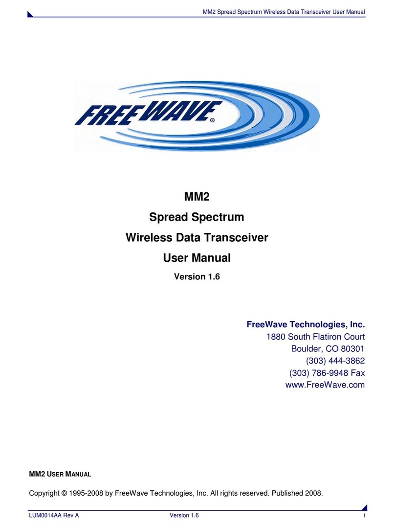 FreeWave MM2 user manual
