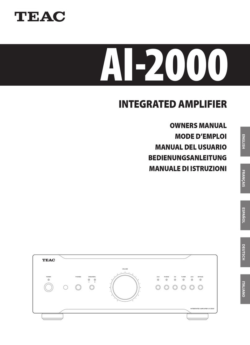 Teac AI-2000 User manual