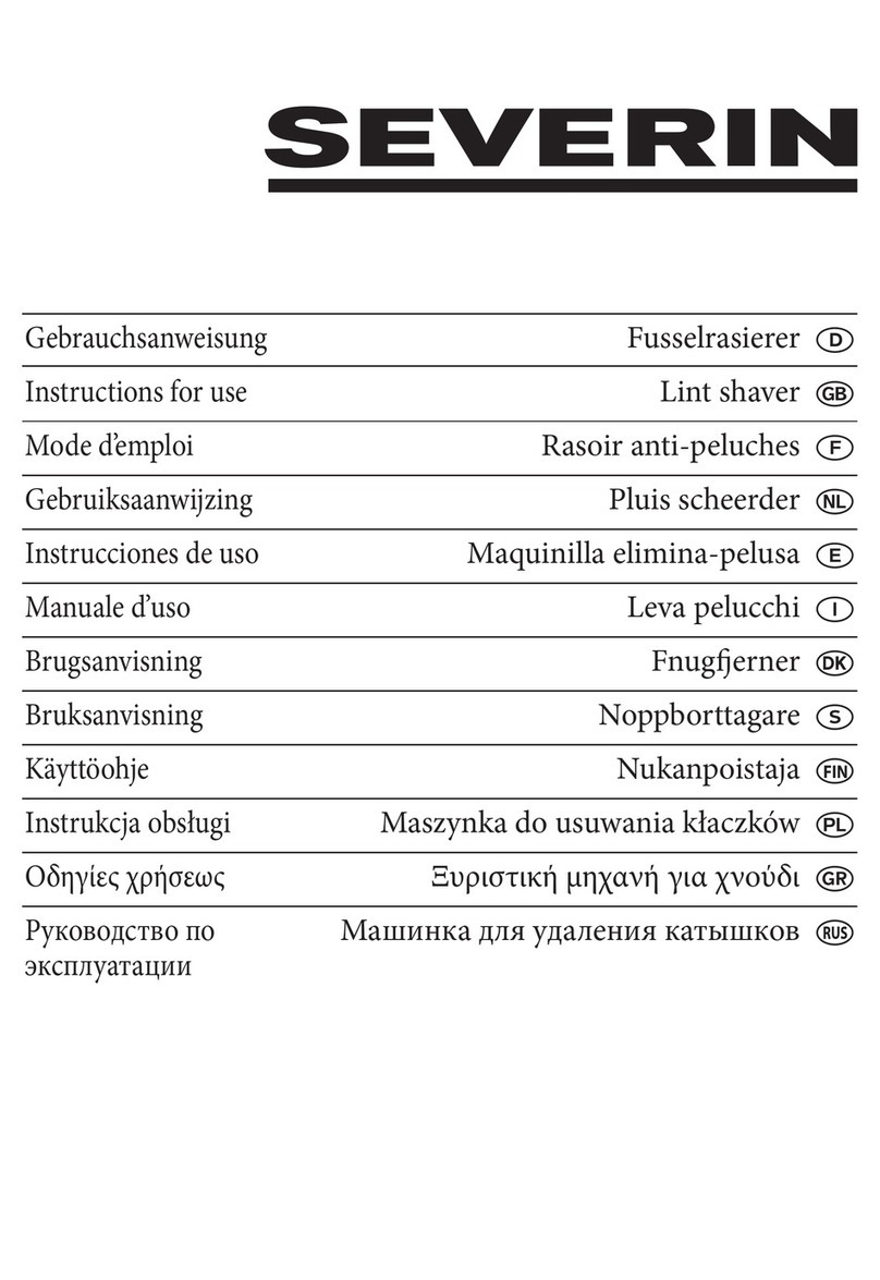 SEVERIN Lint shaver User manual