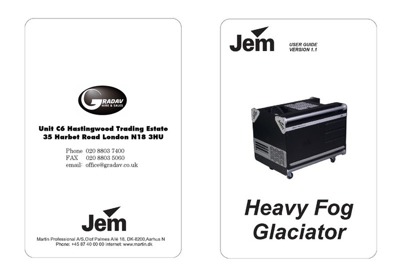 JEM HEAVY FOG GLACIATOR user guide