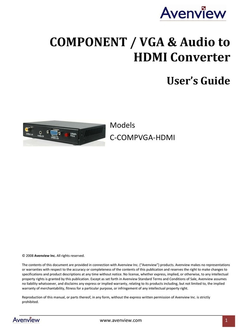Avenview C-COMPVGA-HDMI user guide