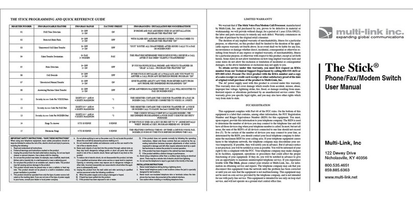 Multilink The Stick user manual