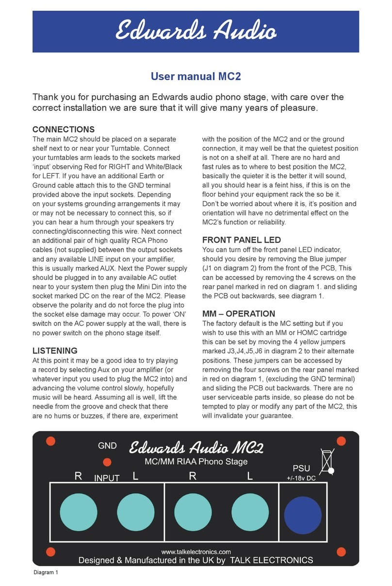 Edwards Audio MC2 user manual
