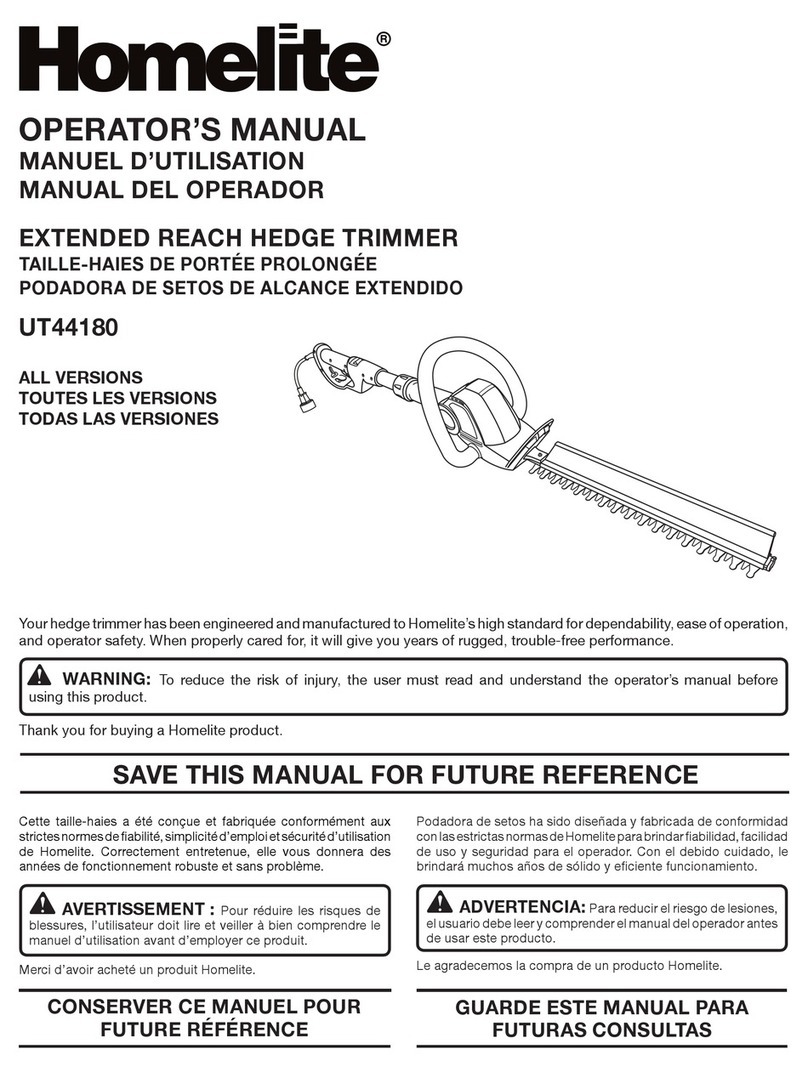 Homelite UT44180 User manual