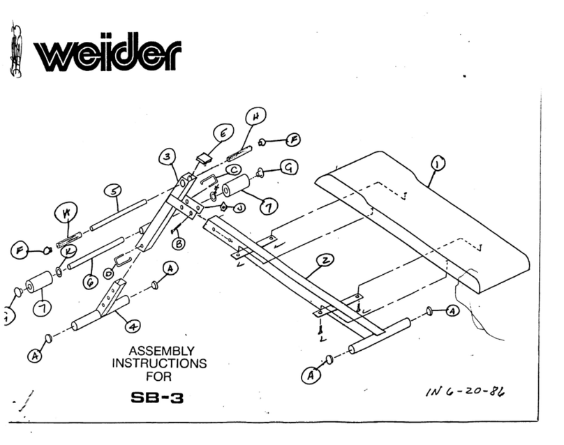 Weider Sb3 Slant Board User manual
