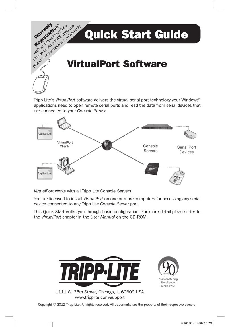Tripp Lite B092-016 User manual Tripp Lite B092-016 User manual