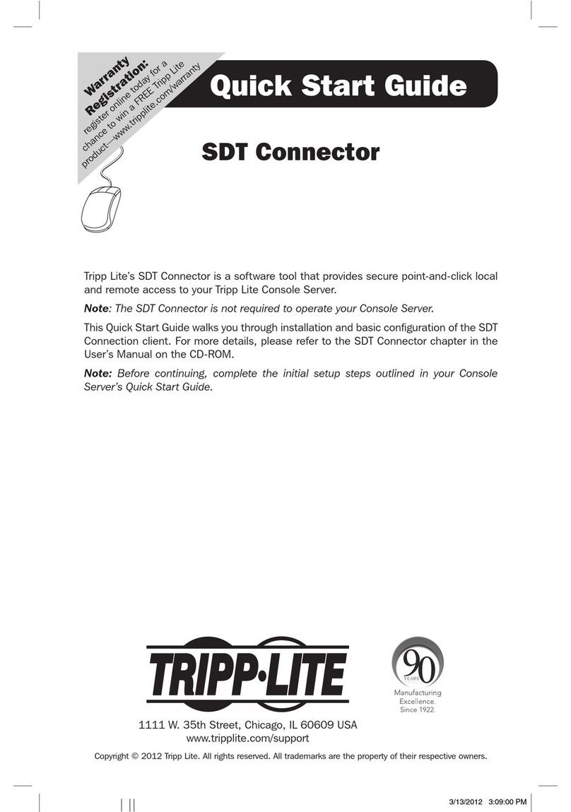 Tripp Lite B092-016 User manual Tripp Lite B092-016 User manual