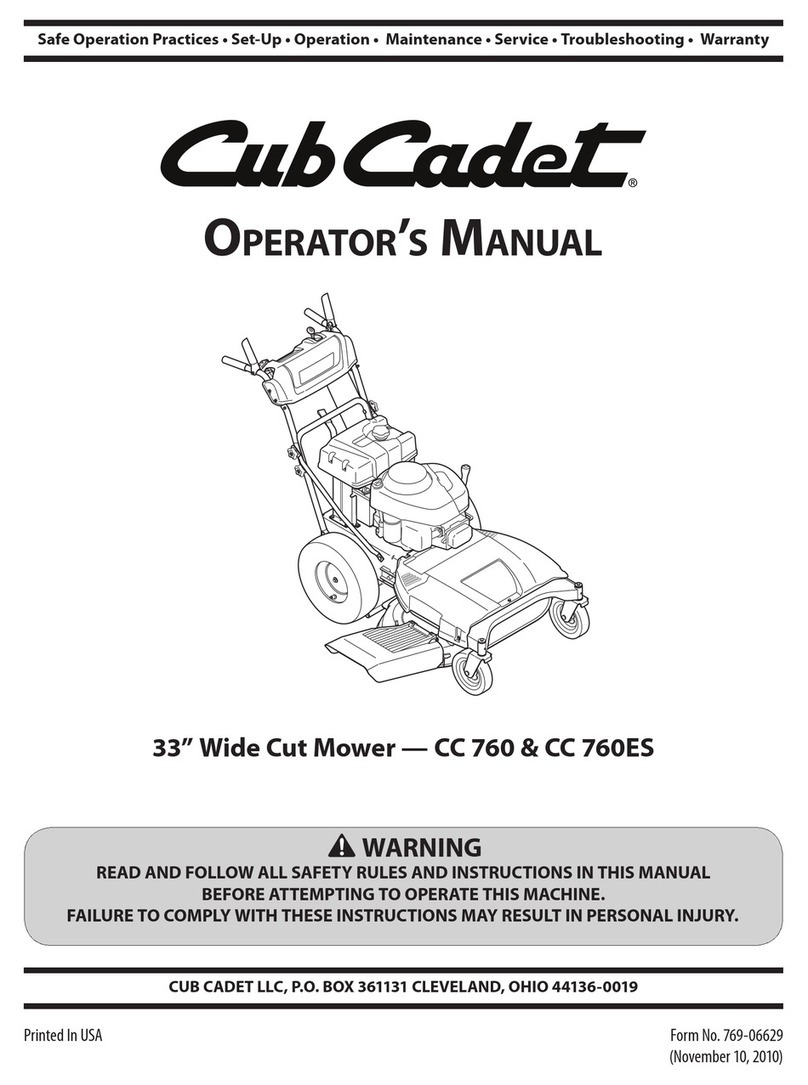 Cub Cadet CC 760 ES User manual