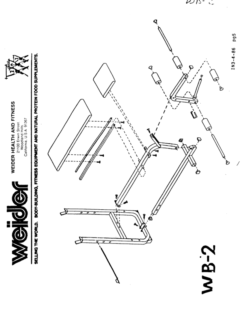 Weider Wb-2 Bench User manual