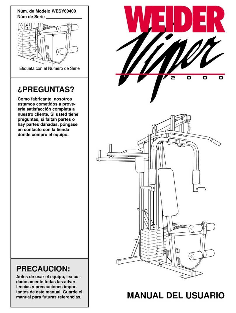 Weider Viper 2000 User guide