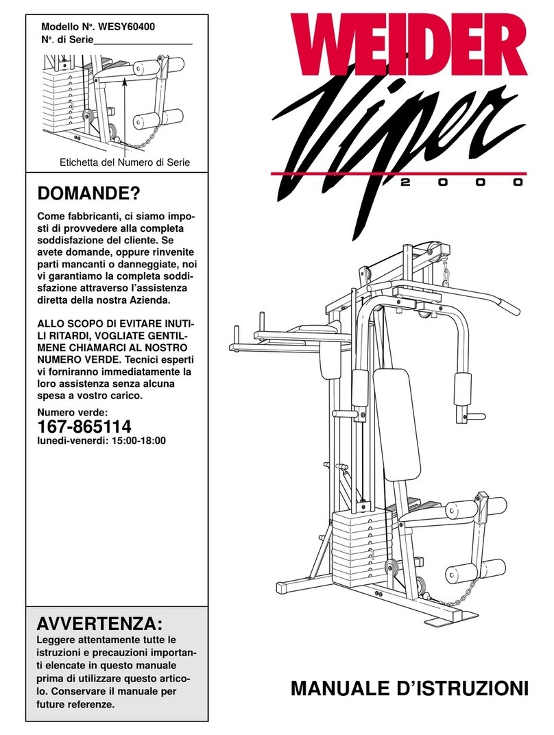 Weider Viper 2000 User manual Weider Viper 2000 User manual