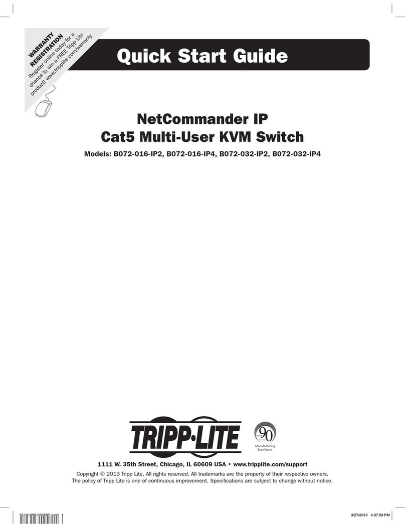 Tripp Lite NetCommander B072-016-IP2 quick start guide