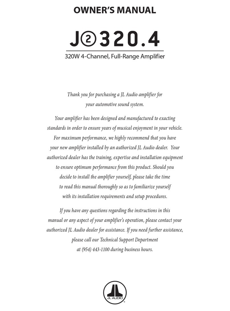 JL Audio J2320.4 User manual