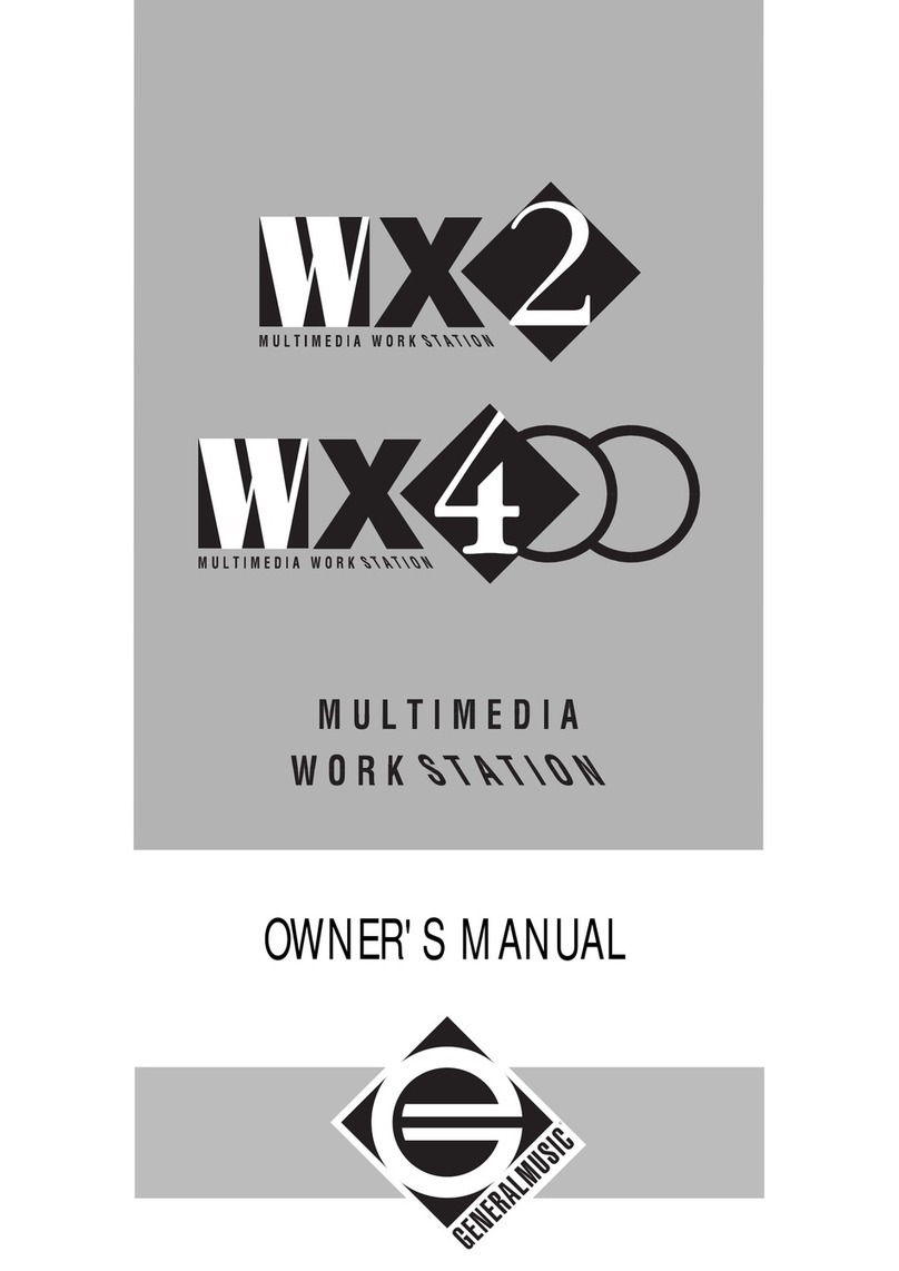 Generalmusic WX2 owner's manual Generalmusic WX2 owner's manual