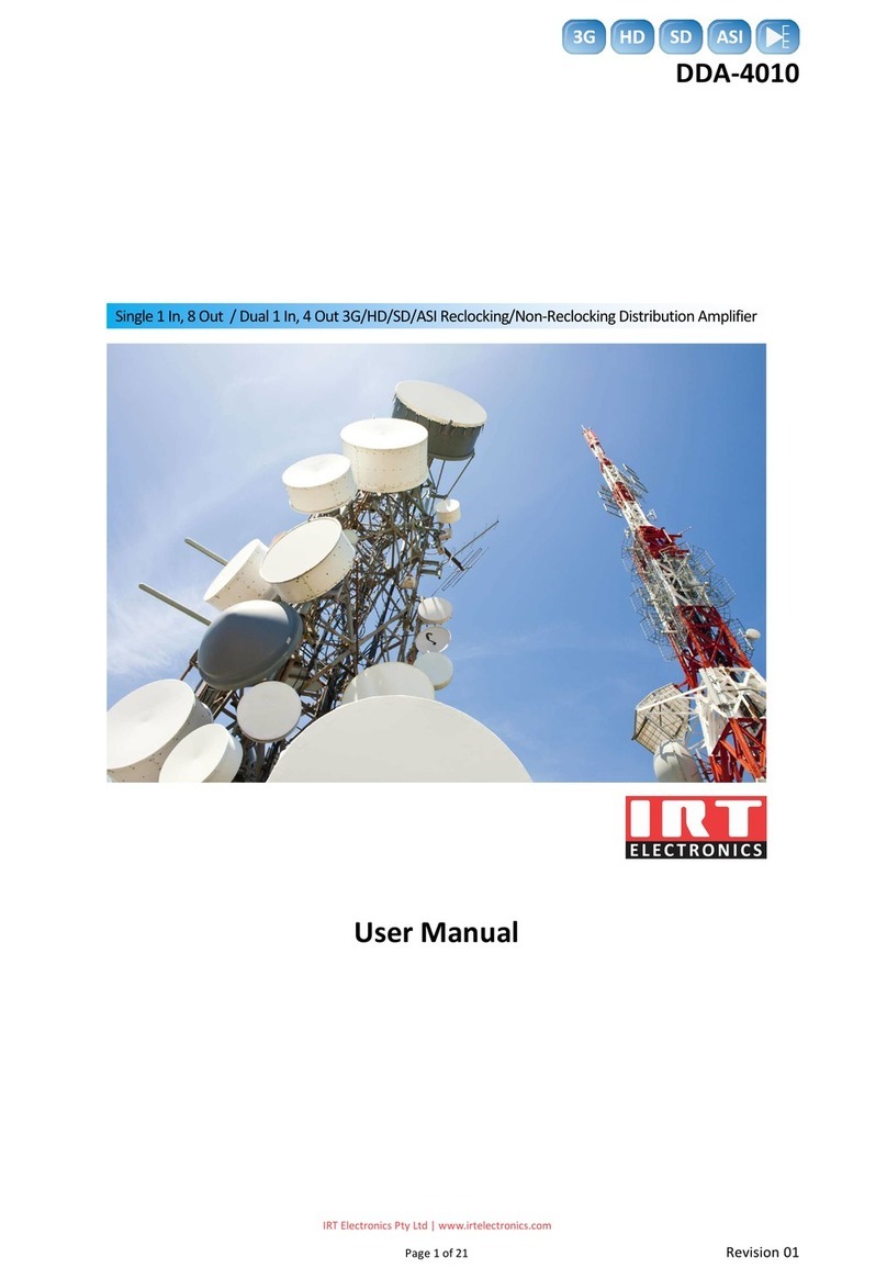 IRT Electronics DDA-4010 user manual