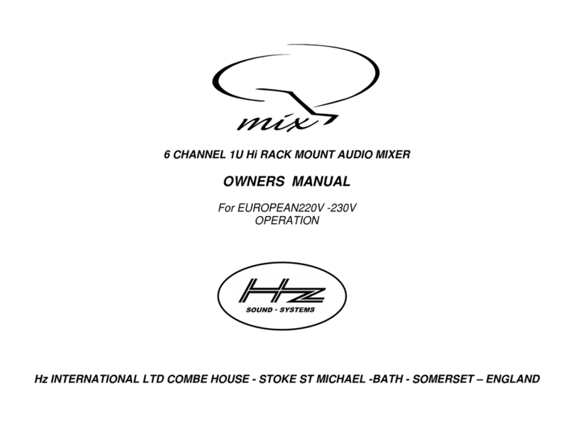 HZ Sound Systems Qmix owner's manual
