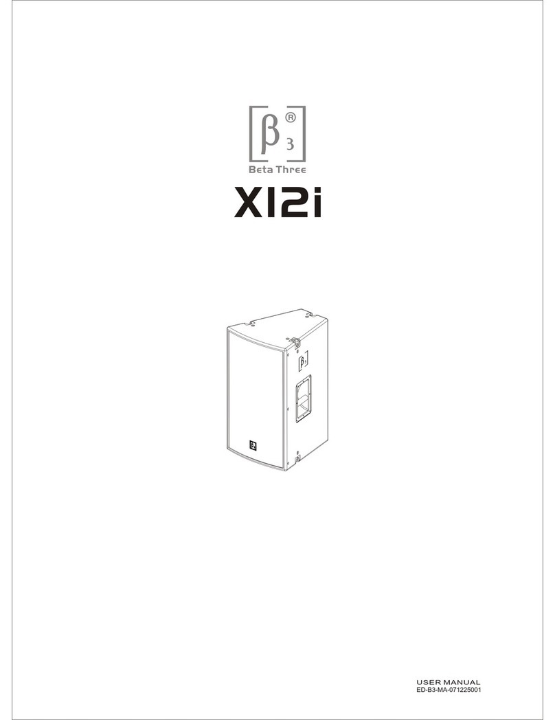 Beta Three XI2i User manual