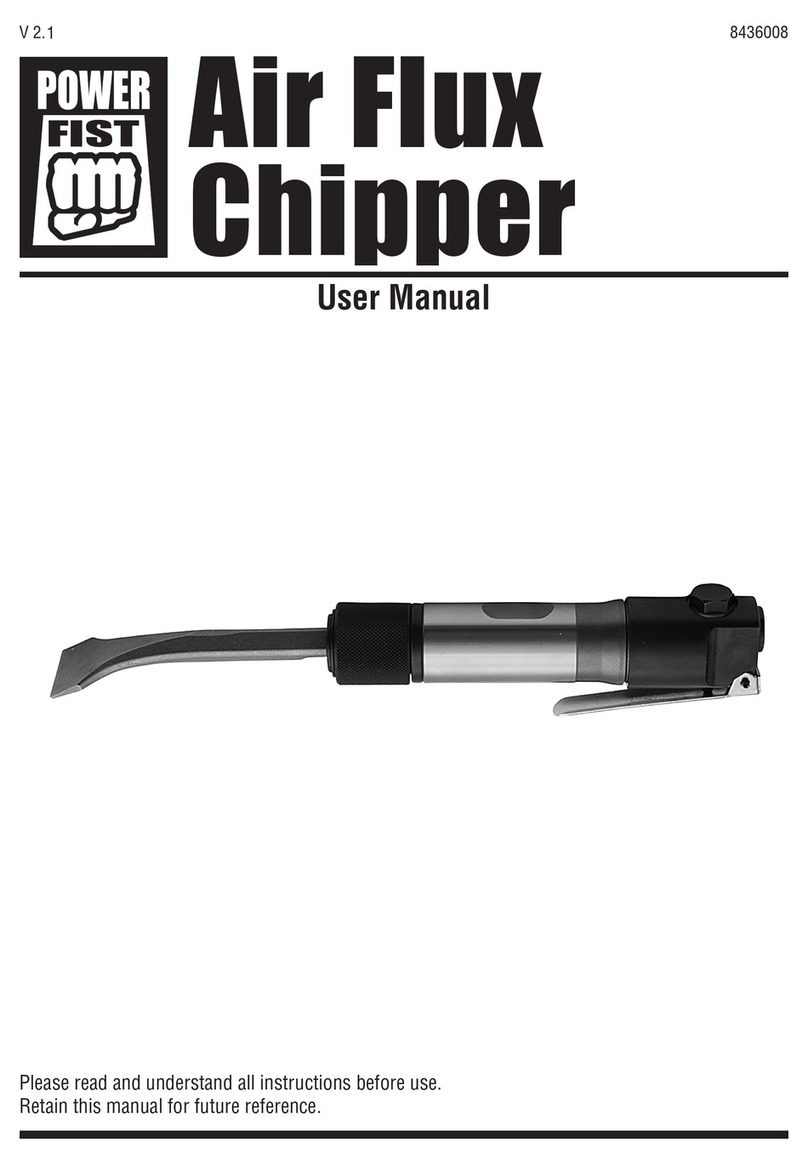 Power Fist Air Flux Chipper user manual