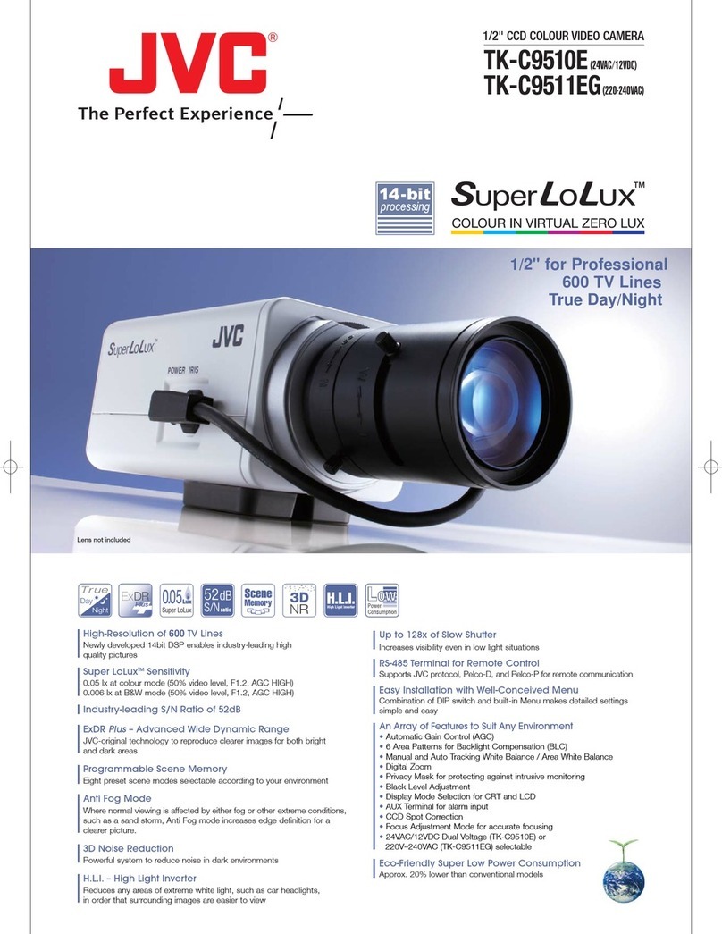JVC Super LoLux TK-C9510E User manual