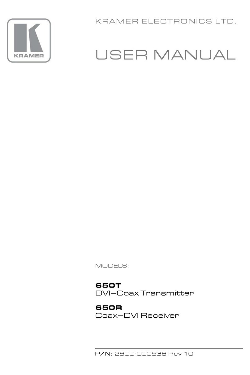 Kramer 650T User manual