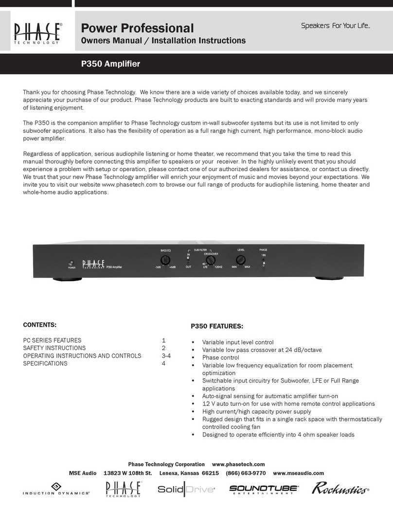 Phase Technologies P350 User manual