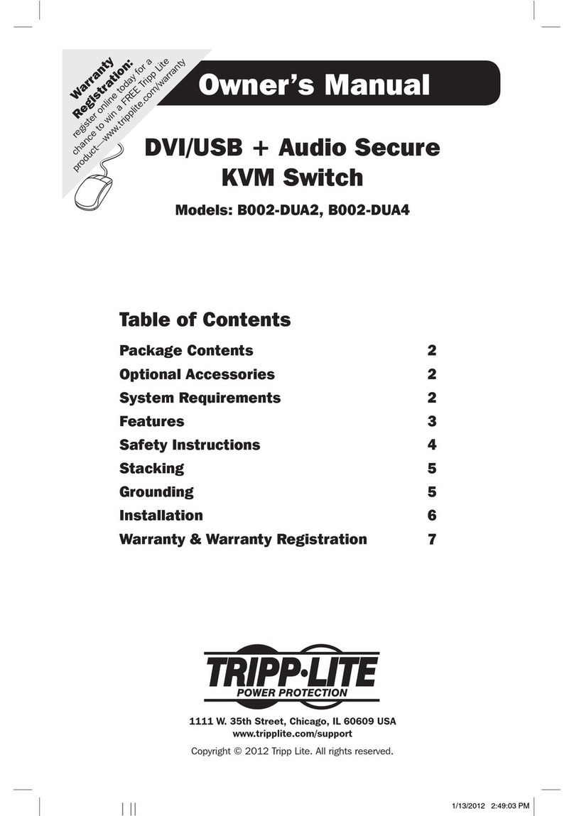 Tripp Lite B002-DUA2 User manual Tripp Lite B002-DUA2 User manual