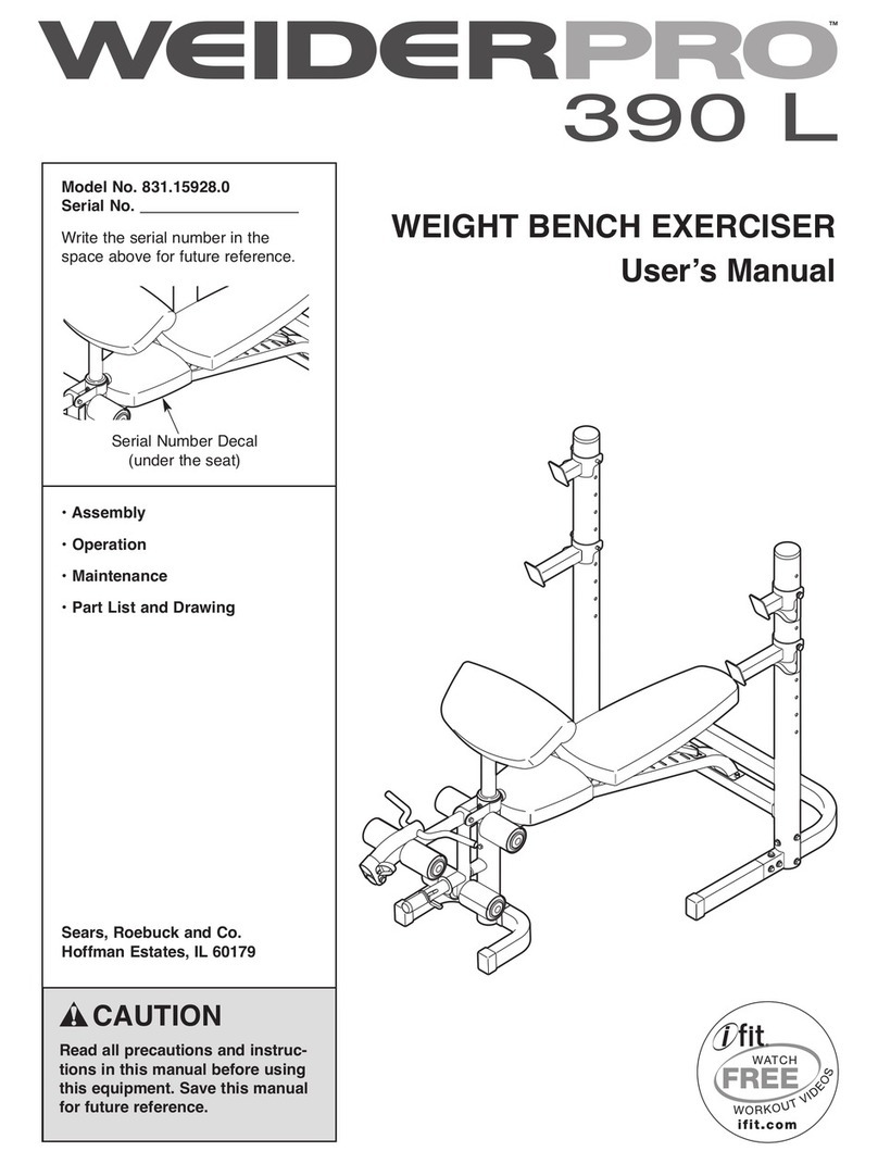 Weider Pro 9635 manual
