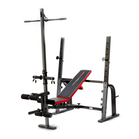 Weider Pro 550 Bench user manual