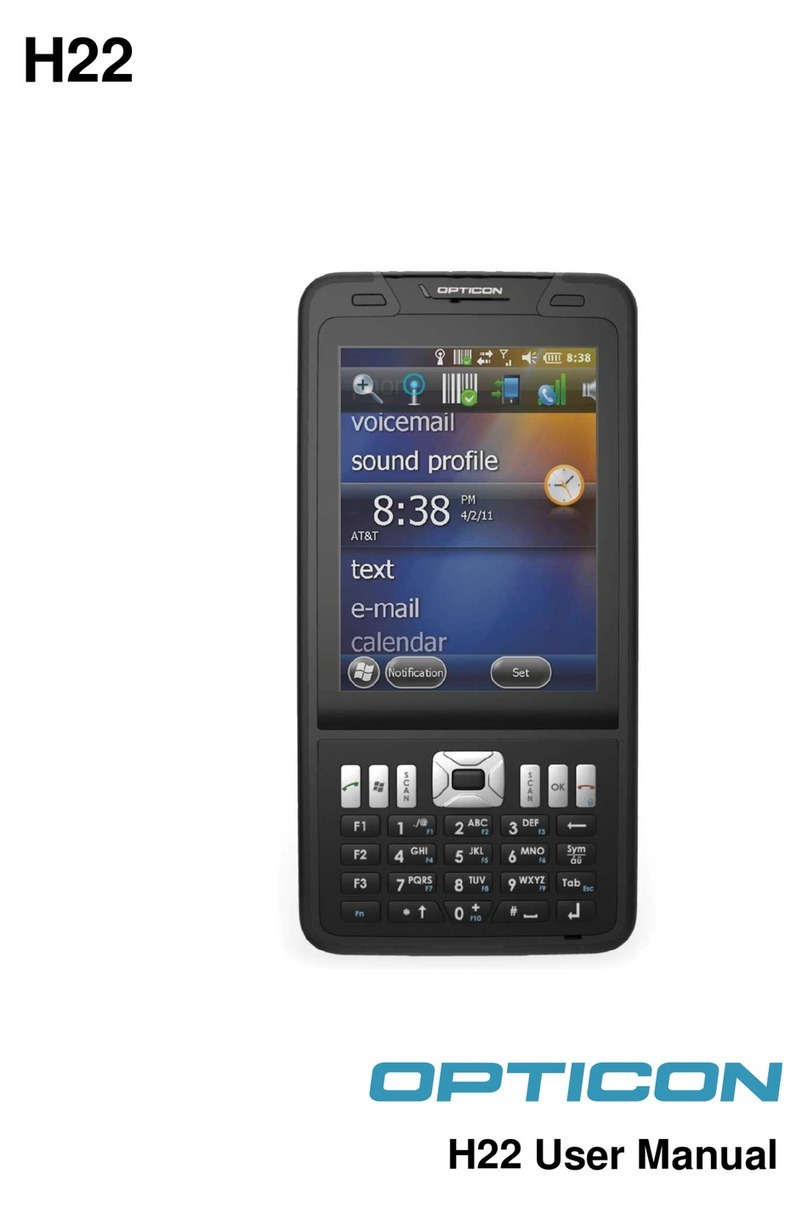 Opticon H22 User manual